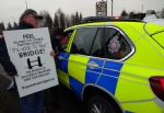 Trafford Centre Barton Lifting Bridge Protest